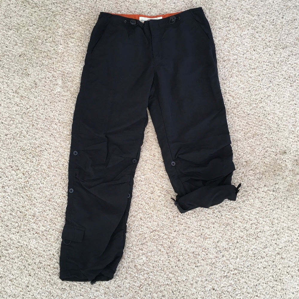 Navy Convertible Capris Pants